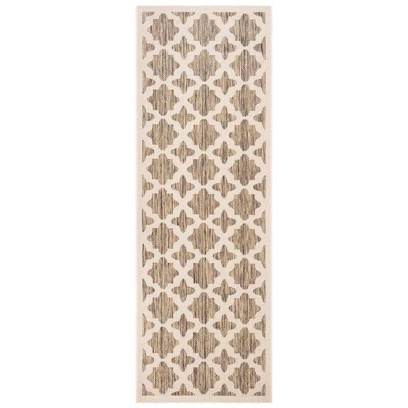 Safavieh Courtyard Brown Indoor Outdoor Rug - Runner 2'3
