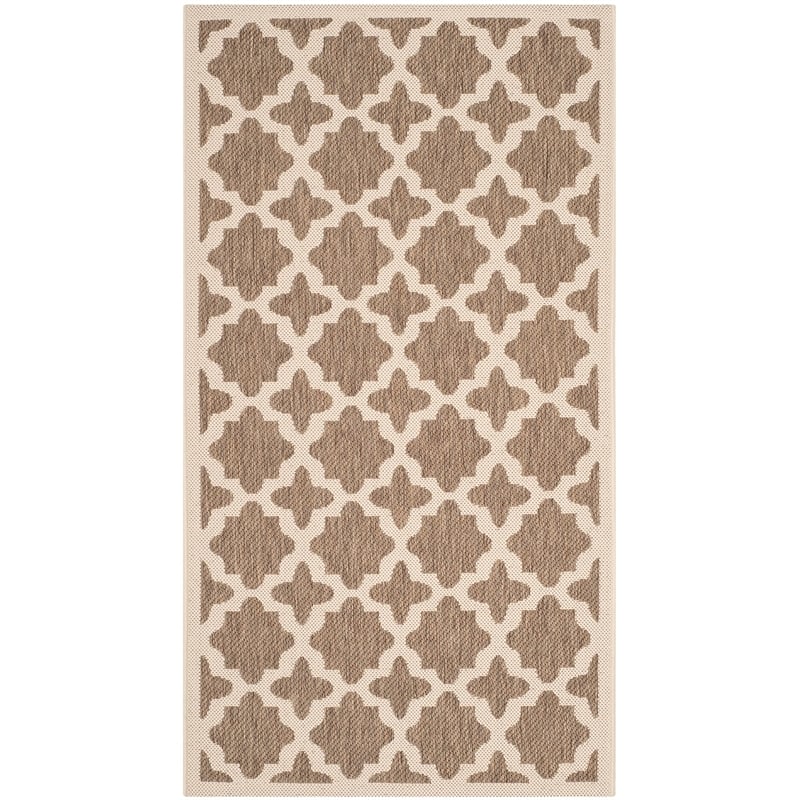 Safavieh Courtyard Brown Indoor Outdoor Rug - Runner 2'7
