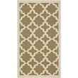 Safavieh Courtyard Green Indoor Outdoor Rug - 2' x 3'7