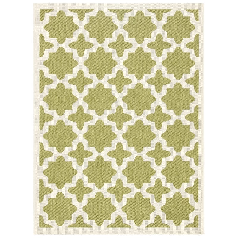 Safavieh Courtyard Green Indoor Outdoor Rug - 2'7