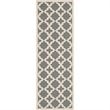 Safavieh Courtyard Anthracite Indoor Outdoor Rug - Runner 2'3