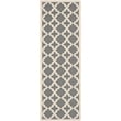 Safavieh Courtyard Anthracite Indoor Outdoor Rug - Runner 2'3