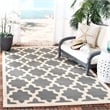 Safavieh Courtyard Anthracite Indoor Outdoor Rug - Square 6'7