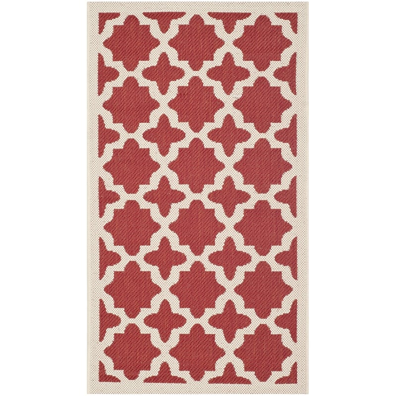 Safavieh Courtyard Red Indoor Outdoor Rug - 2' x 3'7