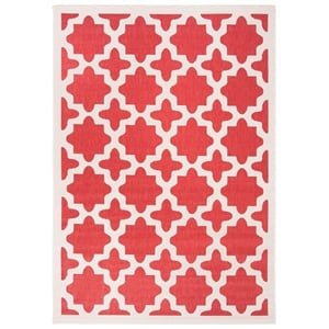 Safavieh Courtyard Red Indoor Outdoor Rug - 5'3&quot x 7'7&quot