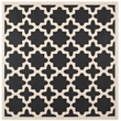 Safavieh Courtyard Black Indoor Outdoor Rug - Square 5'3