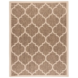 Safavieh Courtyard Brown Indoor Outdoor Rug - 9' x 12'