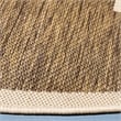 Safavieh Courtyard Brown Indoor Outdoor Rug - Round 7'10