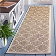 Safavieh Courtyard Brown Indoor Outdoor Rug - Runner 2'3