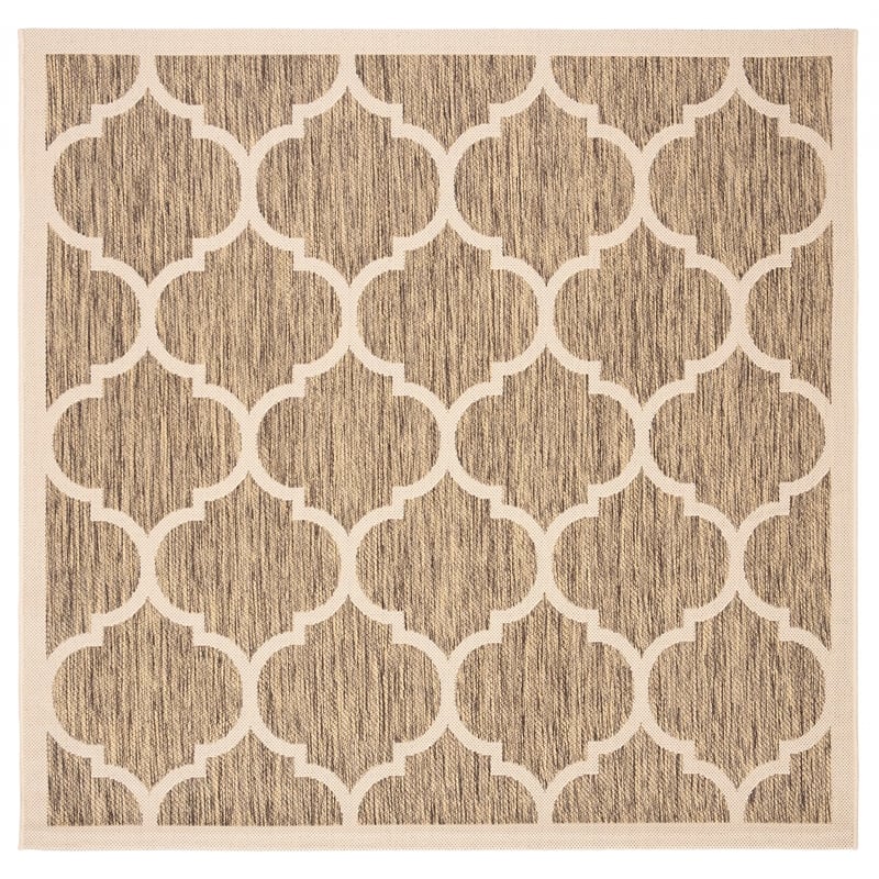 Safavieh Courtyard Brown Indoor Outdoor Rug - Square 5'3
