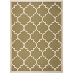 Safavieh Courtyard Green Indoor Outdoor Rug - 9' x 12'