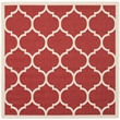Safavieh Courtyard Red Indoor Outdoor Rug - Square 5'3