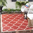 Safavieh Courtyard Red Indoor Outdoor Rug - Square 5'3