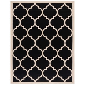Safavieh Courtyard Black Indoor Outdoor Rug - 9' x 12'