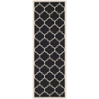 Safavieh Courtyard Black Indoor Outdoor Rug - Runner 2'3