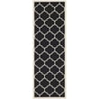 Safavieh Courtyard Black Indoor Outdoor Rug - Runner 2'3