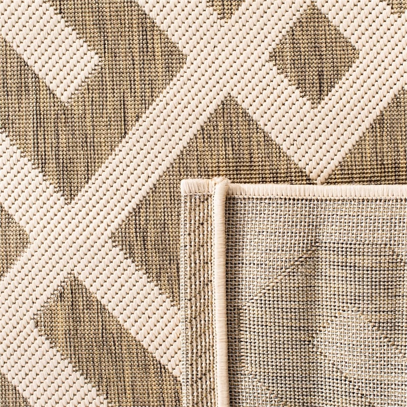 Safavieh Courtyard Brown Indoor Outdoor Rug - Square 4'