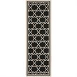 Safavieh Courtyard Black Indoor Outdoor Rug - Runner 2'3