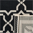 Safavieh Courtyard Black Indoor Outdoor Rug - Runner 2'4