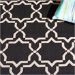 Safavieh Courtyard Black Indoor Outdoor Rug - Runner 2'4
