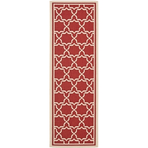Safavieh Courtyard Red Indoor Outdoor Rug - Runner 2'3&quot x 8'