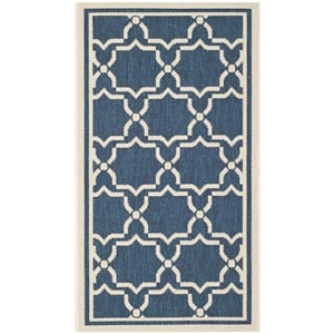 Safavieh Courtyard Navy Indoor Outdoor Rug - 2' x 3'7&quot