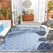 Safavieh Courtyard Blue Indoor Outdoor Rug - Square 7'10