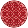 Safavieh Courtyard Red Indoor Outdoor Rug - Round 7'10