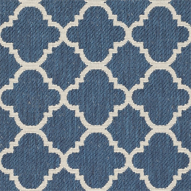 Safavieh Courtyard Navy Indoor Outdoor Rug - Runner 2'3