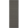 Safavieh Courtyard Black Indoor Outdoor Rug - Runner 2'3