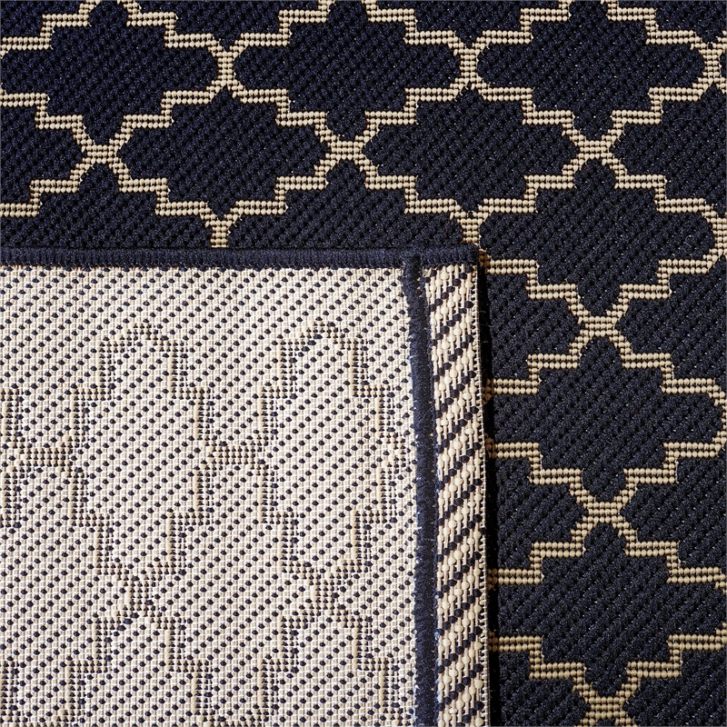 Safavieh Courtyard Black Indoor Outdoor Rug - Runner 2'3
