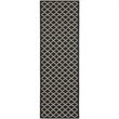 Safavieh Courtyard Black Indoor Outdoor Rug - Runner 2'3