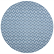 Safavieh Courtyard Blue Indoor Outdoor Rug - Round 7'10