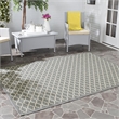 Safavieh Courtyard Anthracite Indoor Outdoor Rug - Square 4'