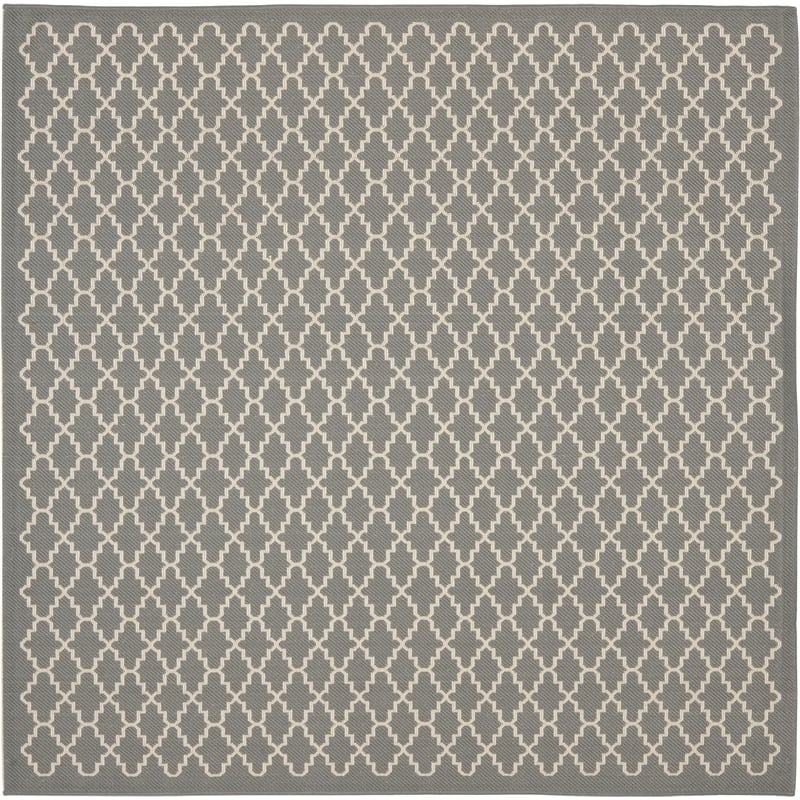 Safavieh Courtyard Anthracite Indoor Outdoor Rug - Square 7'10