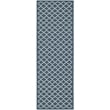 Safavieh Courtyard Navy Indoor Outdoor Rug - Runner 2'3