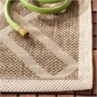 Safavieh Courtyard Brown Indoor Outdoor Rug - Square 7'10
