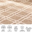 Safavieh Courtyard Brown Indoor Outdoor Rug - Square 7'10
