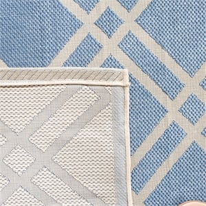 Safavieh Courtyard Blue Indoor Outdoor Rug - 2' x 3'7&quot