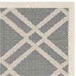 Safavieh Courtyard Anthracite Indoor Outdoor Rug - 2' x 3'7