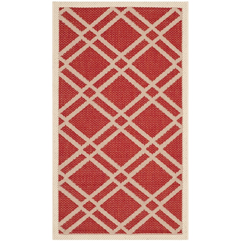 Safavieh Courtyard Red Indoor Outdoor Rug - 2' x 3'7