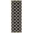 Safavieh Courtyard Black Indoor Outdoor Rug - Runner 2'3