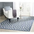 Safavieh Courtyard Blue Indoor Outdoor Rug - 2'7
