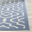 Safavieh Courtyard Blue Indoor Outdoor Rug - Round 7'10