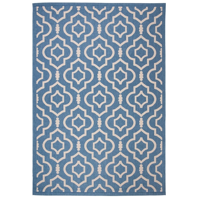 Safavieh Courtyard Green Indoor Outdoor Rug - 5'3