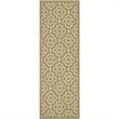 Safavieh Courtyard Green Indoor Outdoor Rug - Runner 2'3