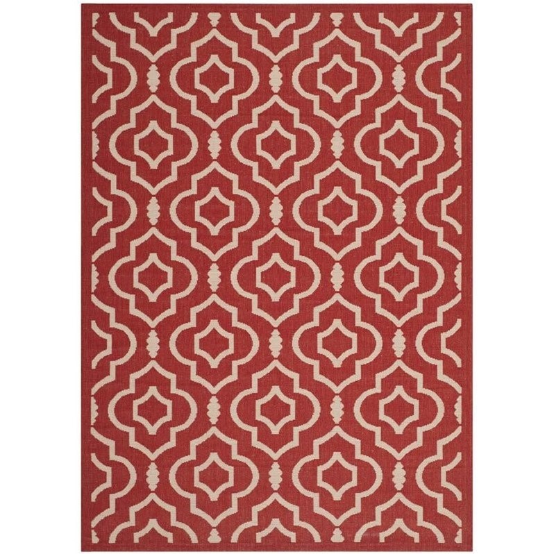 Safavieh Courtyard Red Indoor Outdoor Rug 5'3" x 7'7" Cymax Business
