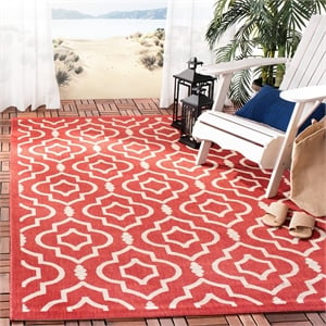 Safavieh Courtyard Red Indoor Outdoor Rug - Square 7'10&quot