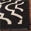 Safavieh Courtyard Black Indoor Outdoor Rug - 5'3