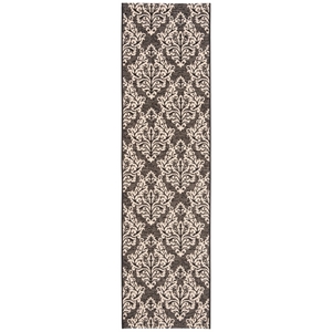 Safavieh Courtyard Black Indoor Outdoor Rug - Runner 2'3&quot x 8'